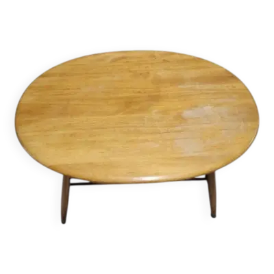 Table basse ovale en bois Ercol