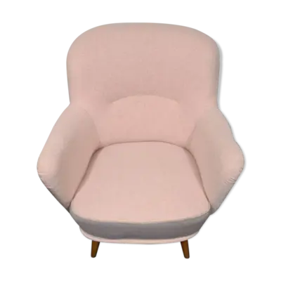 Chaise vintage des années 50 ou chaise longue par bergmann gestelle