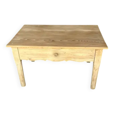 Table basse bois brut