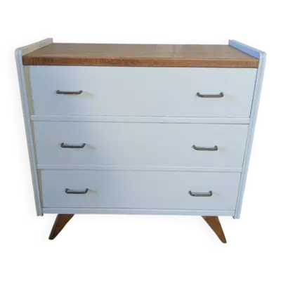 Commode vintage pieds compas