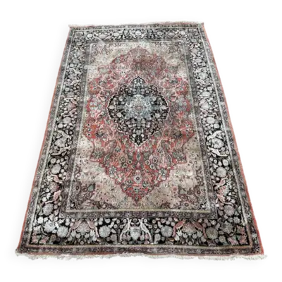 Tapis indien en soie fait main