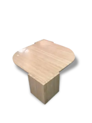 Table basse vintage en travertin - 1970