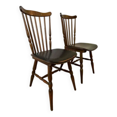 Chaises style scandinave Baumann années 60 (X2)
