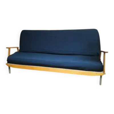 Canapé convertible scandinave 3 places banquette clic-clac