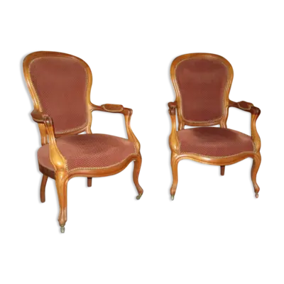 2 fauteuils acajou Louis Philippe