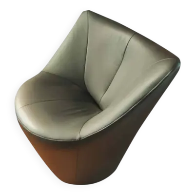 Fauteuil en cuir Anda de Pierre Paulin