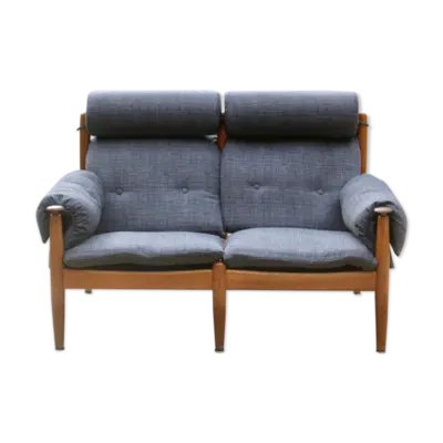 Canapé 2 places année 1960 par Eric Merthen pour Ire Møbler, Suède 1960