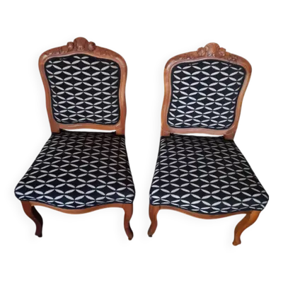 Chaise Louis XV d'époque mi-XIXe