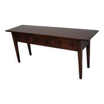 Table d'appoint vintage en hêtre de style rustique anglais, années 1950