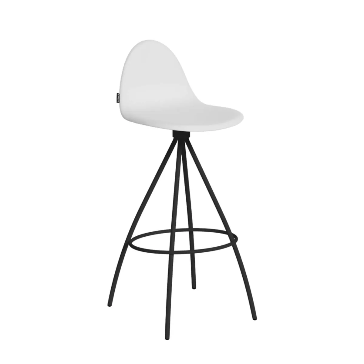 Petris - Tabouret haut design en tissu — vue 4