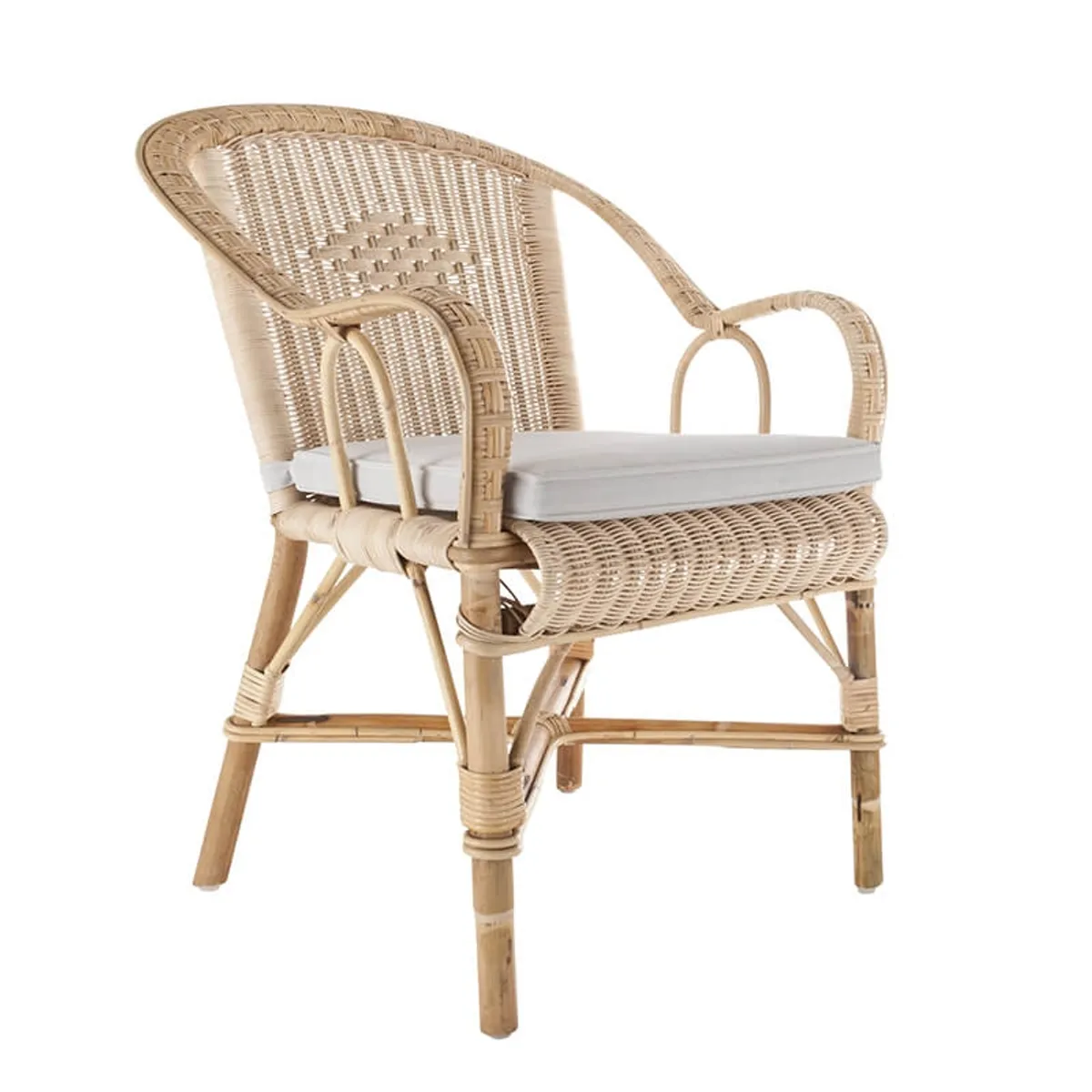Grand père Marcel - Fauteuil en rotin vintage — vue 5