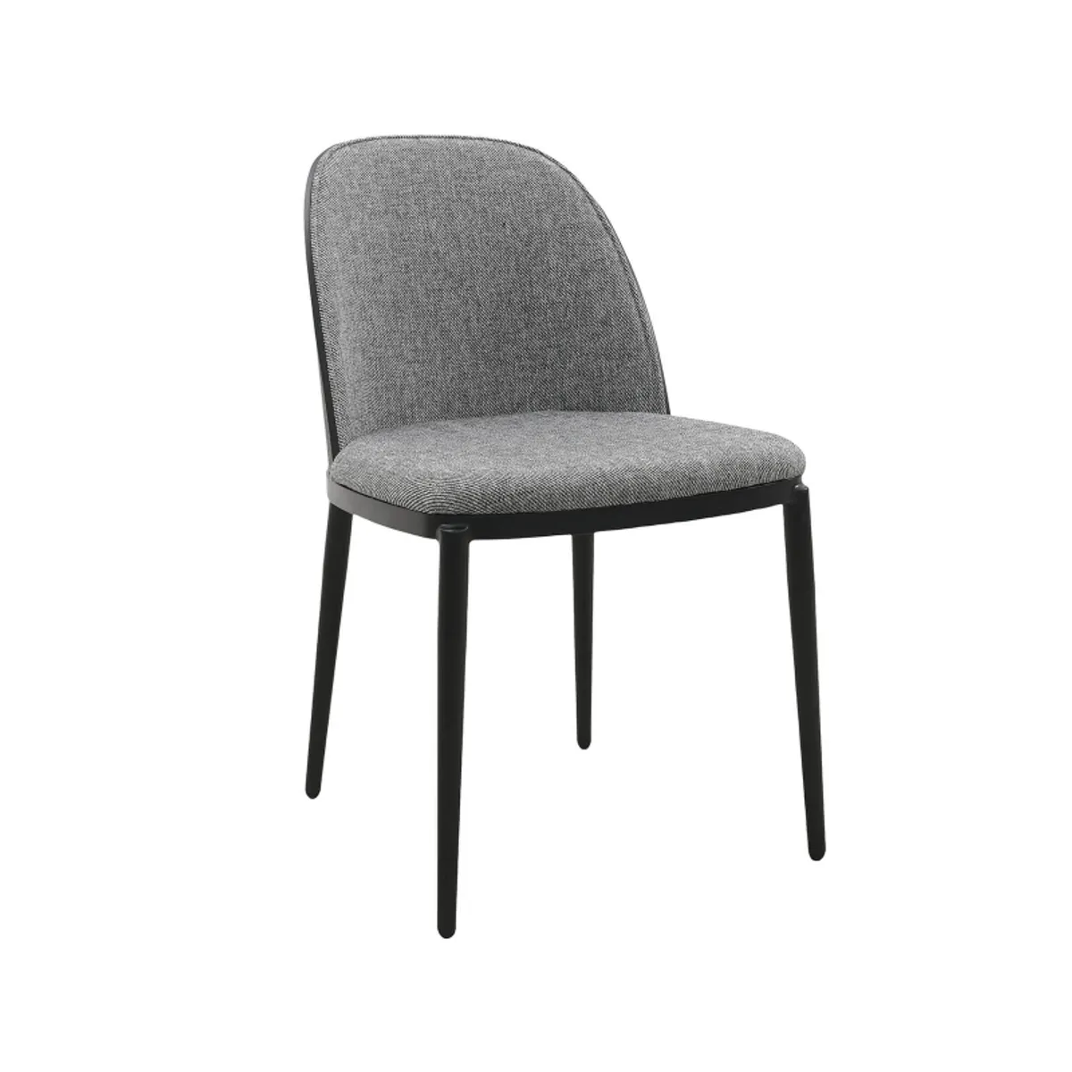 Simone - Chaise bimatière en tissu dossier bois avec pieds en métal — vue 3