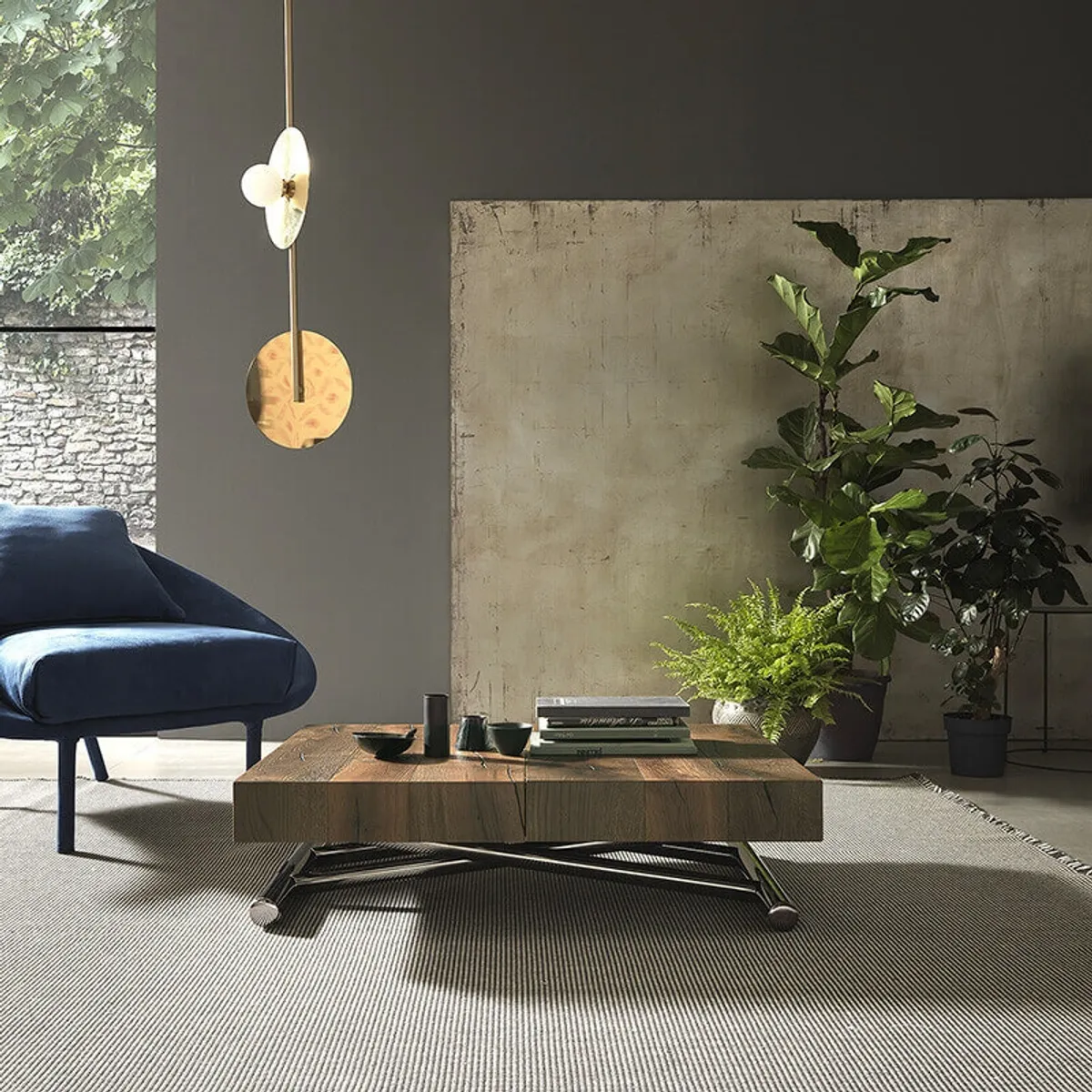 Calypso - Table relevable design avec rallonges fabrication italienne — vue 4