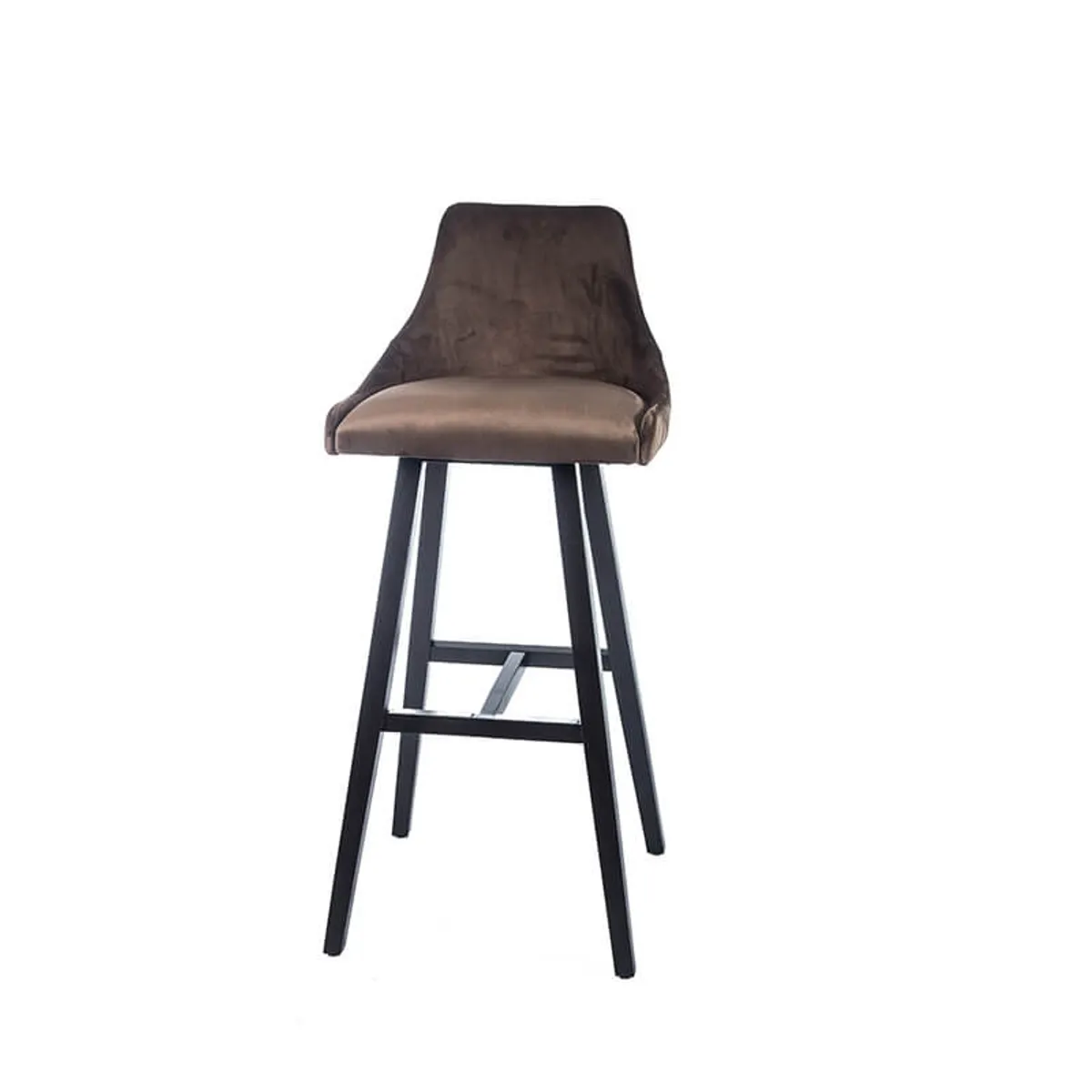 BarLars line - Tabouret hauteur 80 cm moderne coque tissu dos matelassé — vue 3