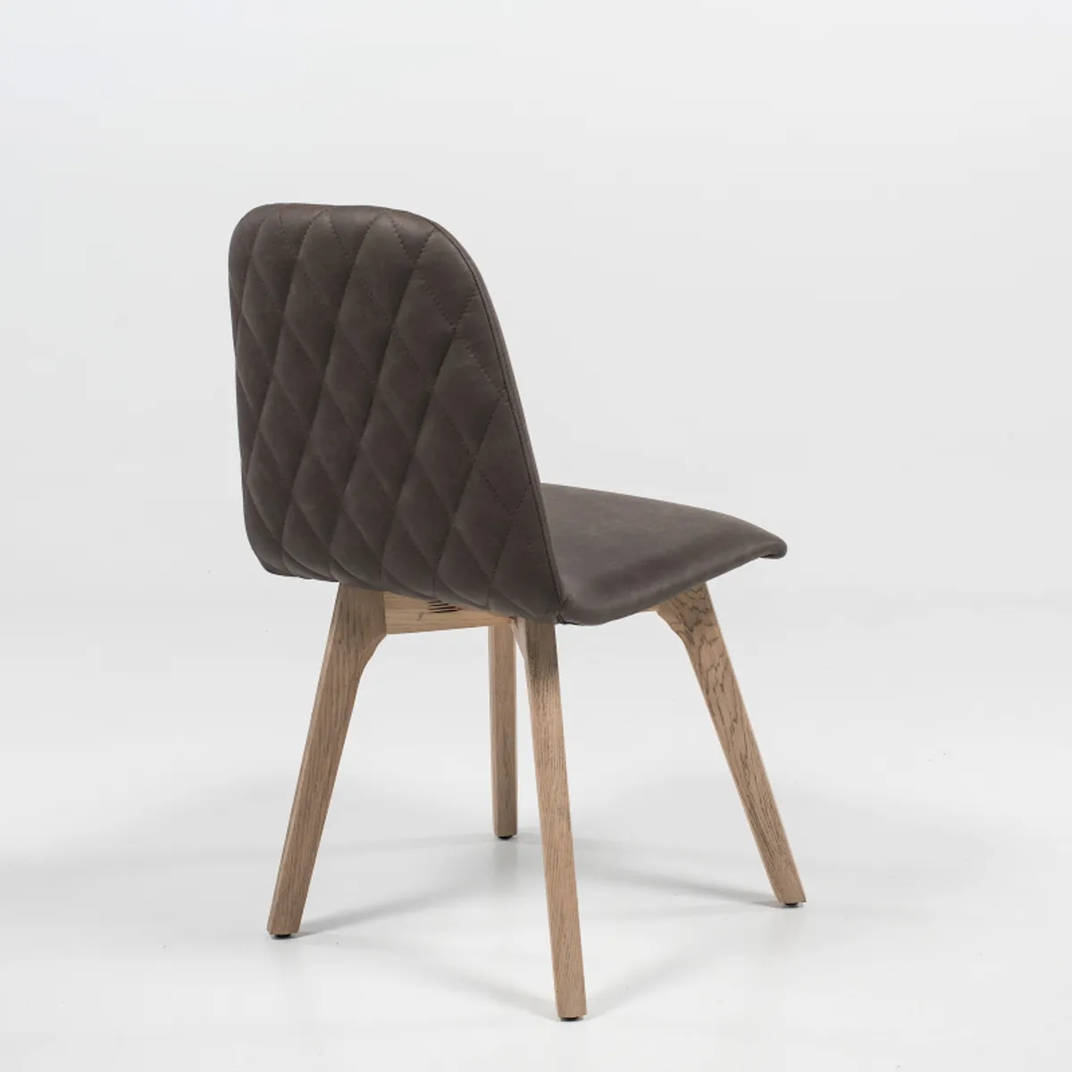 Pandora diamant - Chaise de séjour moderne matelassée en synthétique et bois — vue 5