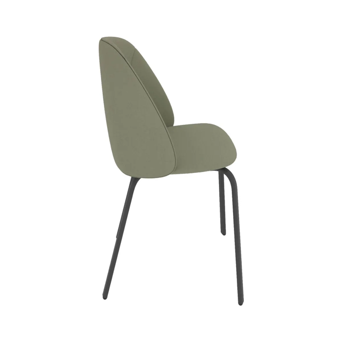 Sofia - Chaise cosy en simili avec pieds métal — vue 5