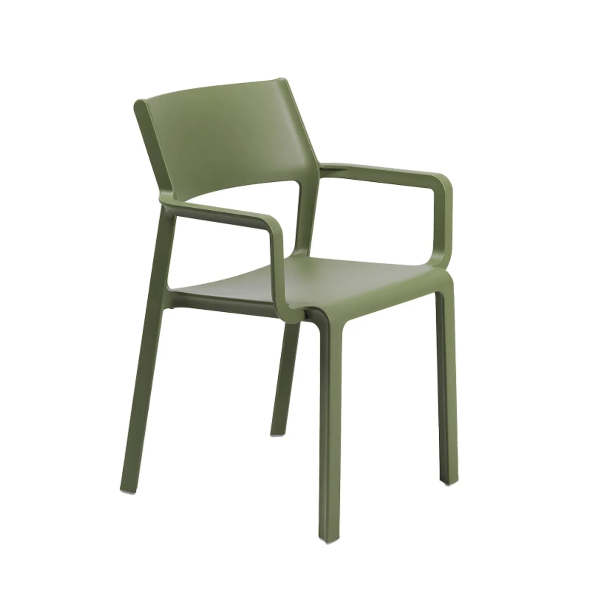 Trill - Fauteuil moderne empilable en polypropylène — vue 3