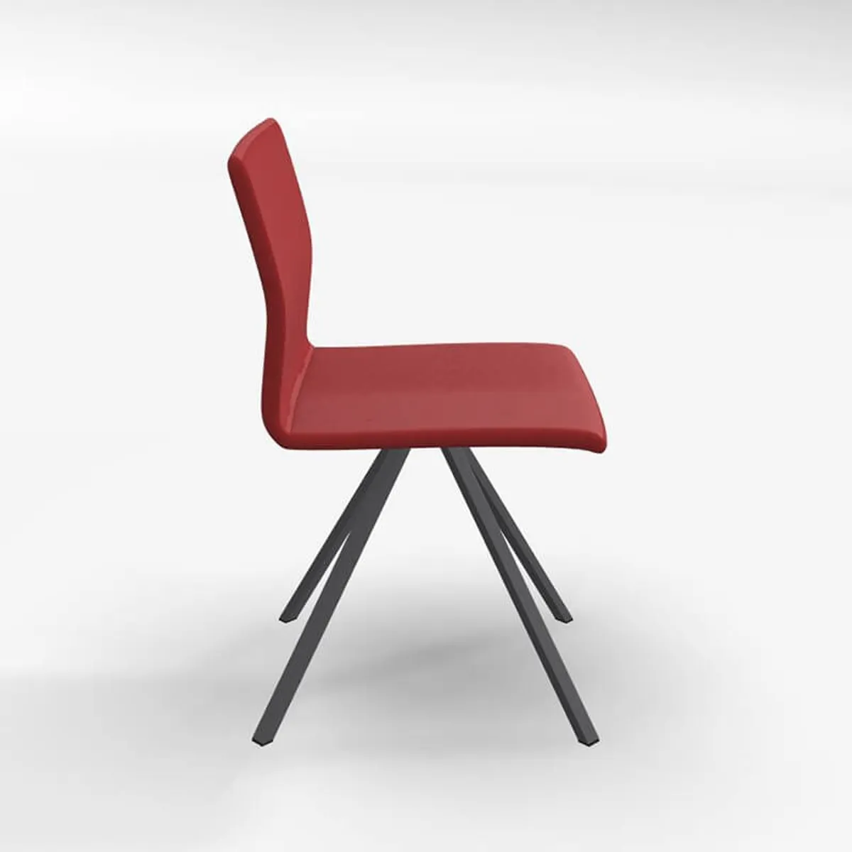 Silva - Chaise design pieds métal et revêtement en tissu — vue 3