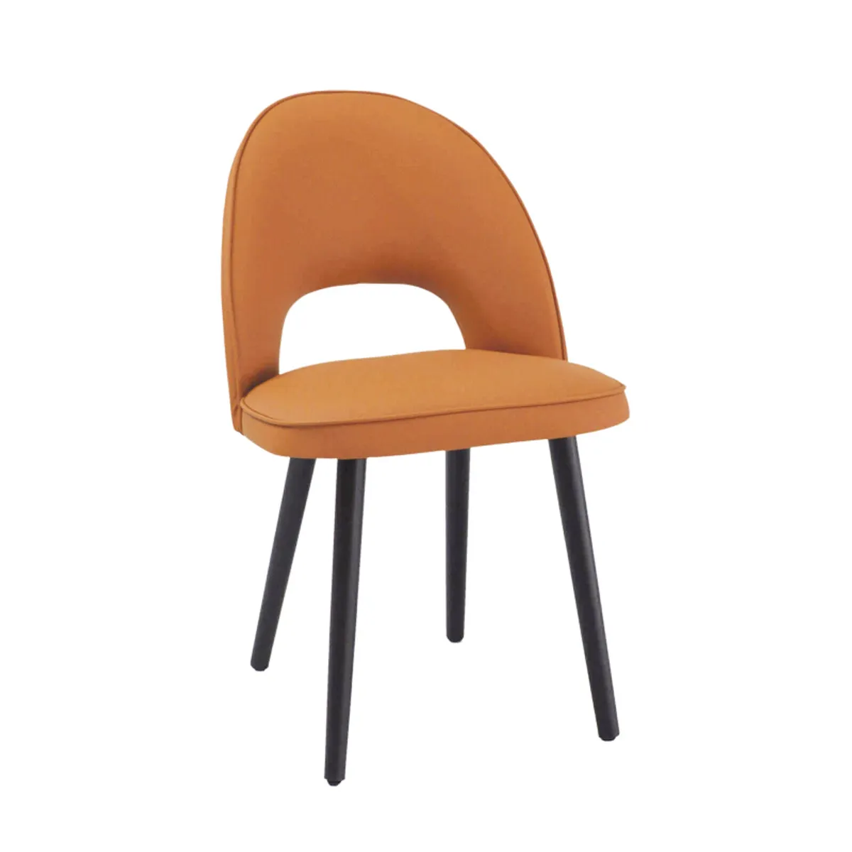 Bistrot - Chaise avec dossier ajouré en simili pieds bois — vue 4