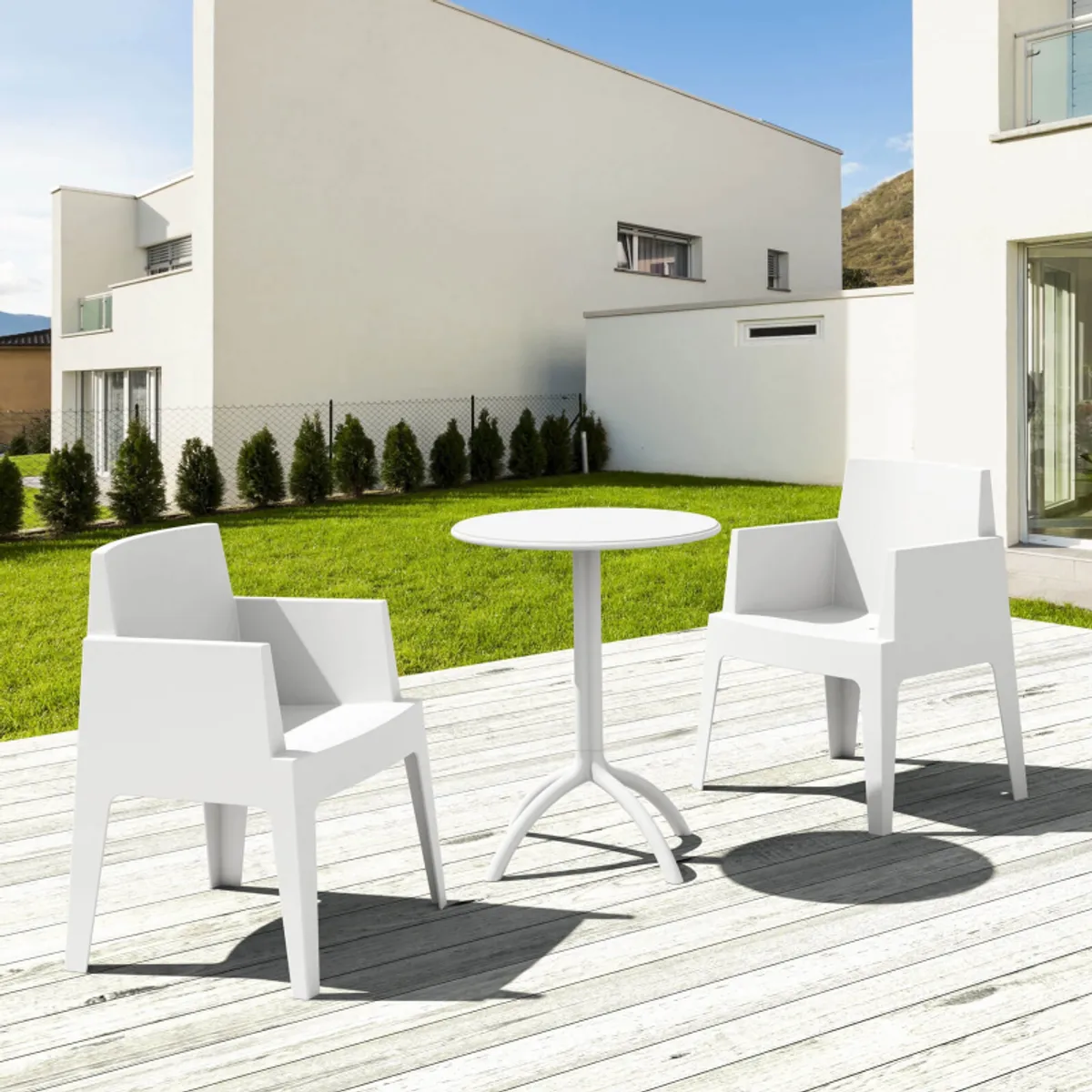 Box - Fauteuil de terrasse moderne en polypropylène — vue 5