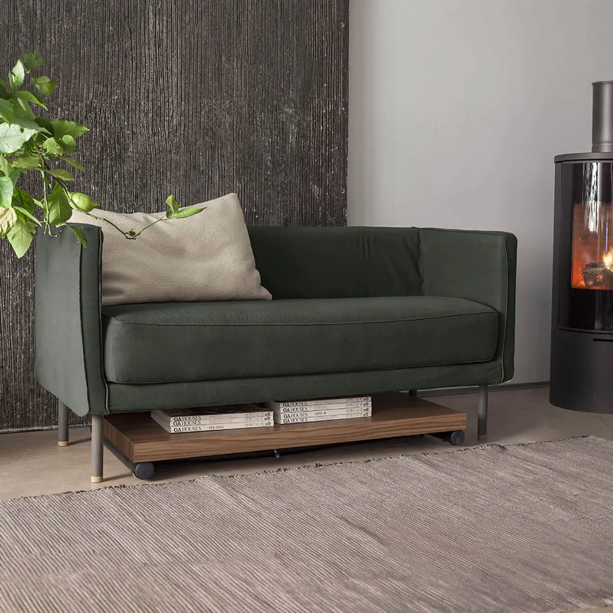 Géniale - Table basse relevable petit espace en mélaminé — vue 4