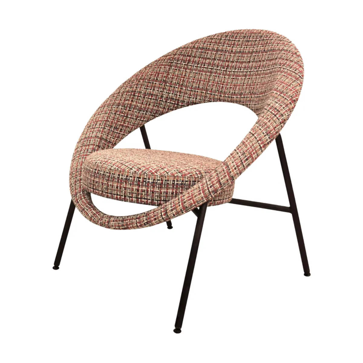 Saturn - Fauteuil design en tissu fabriqué en France — vue 3
