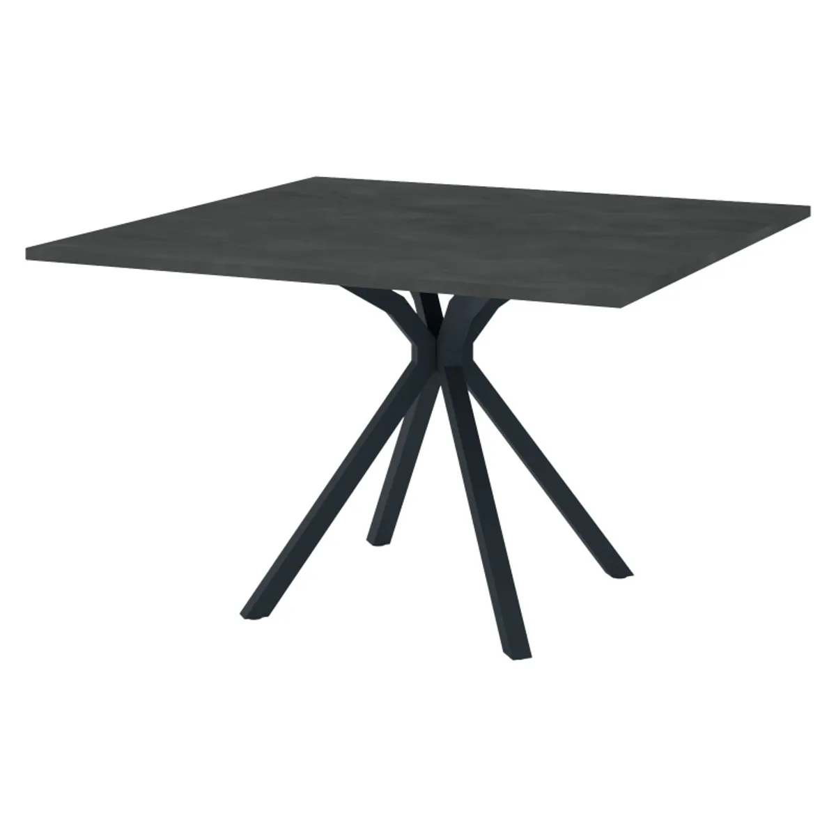 Onyx - Table carrée en stratifié avec pied central en métal — vue 4