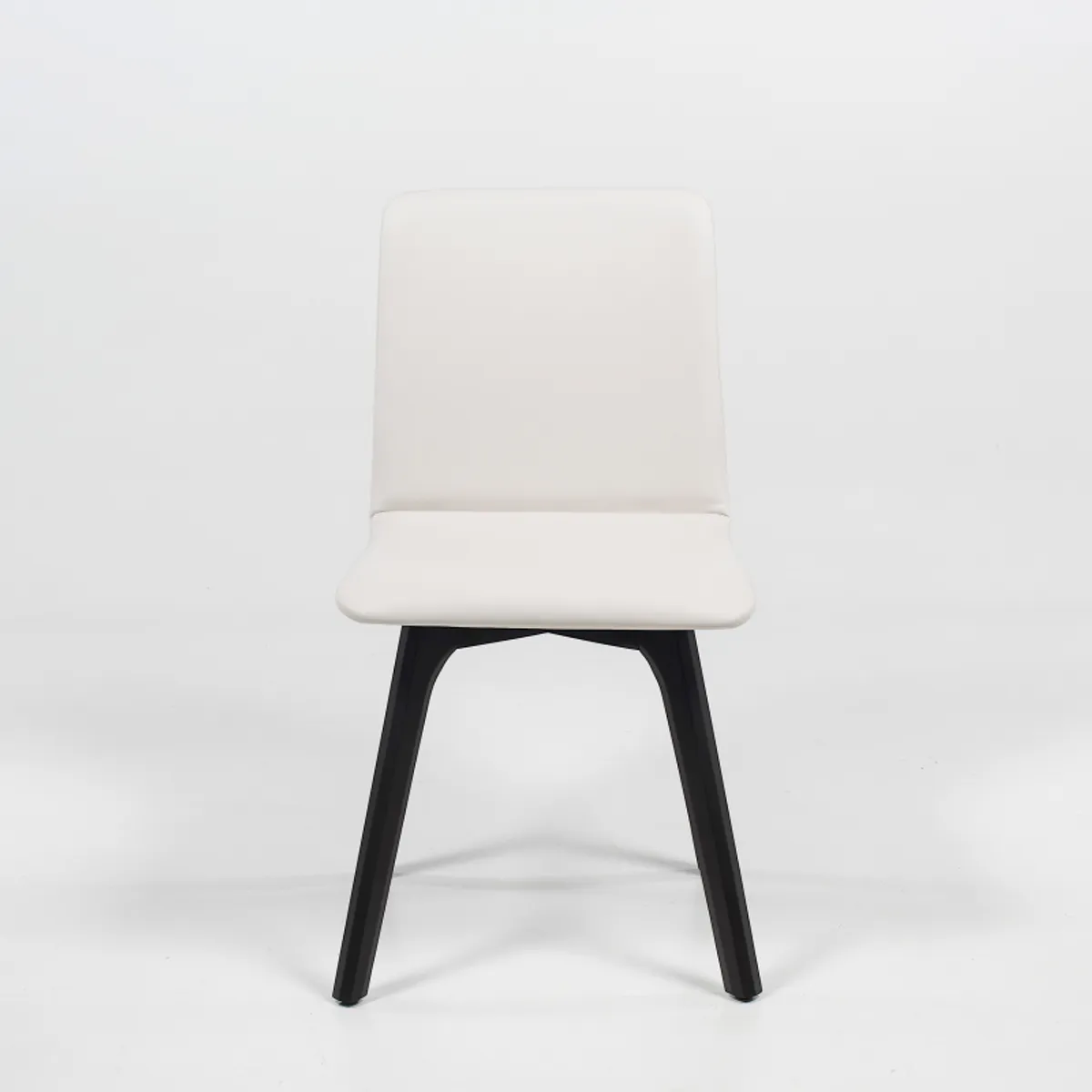 Plaza - Chaise de salle à manger scandinave en synthétique et bois — vue 3
