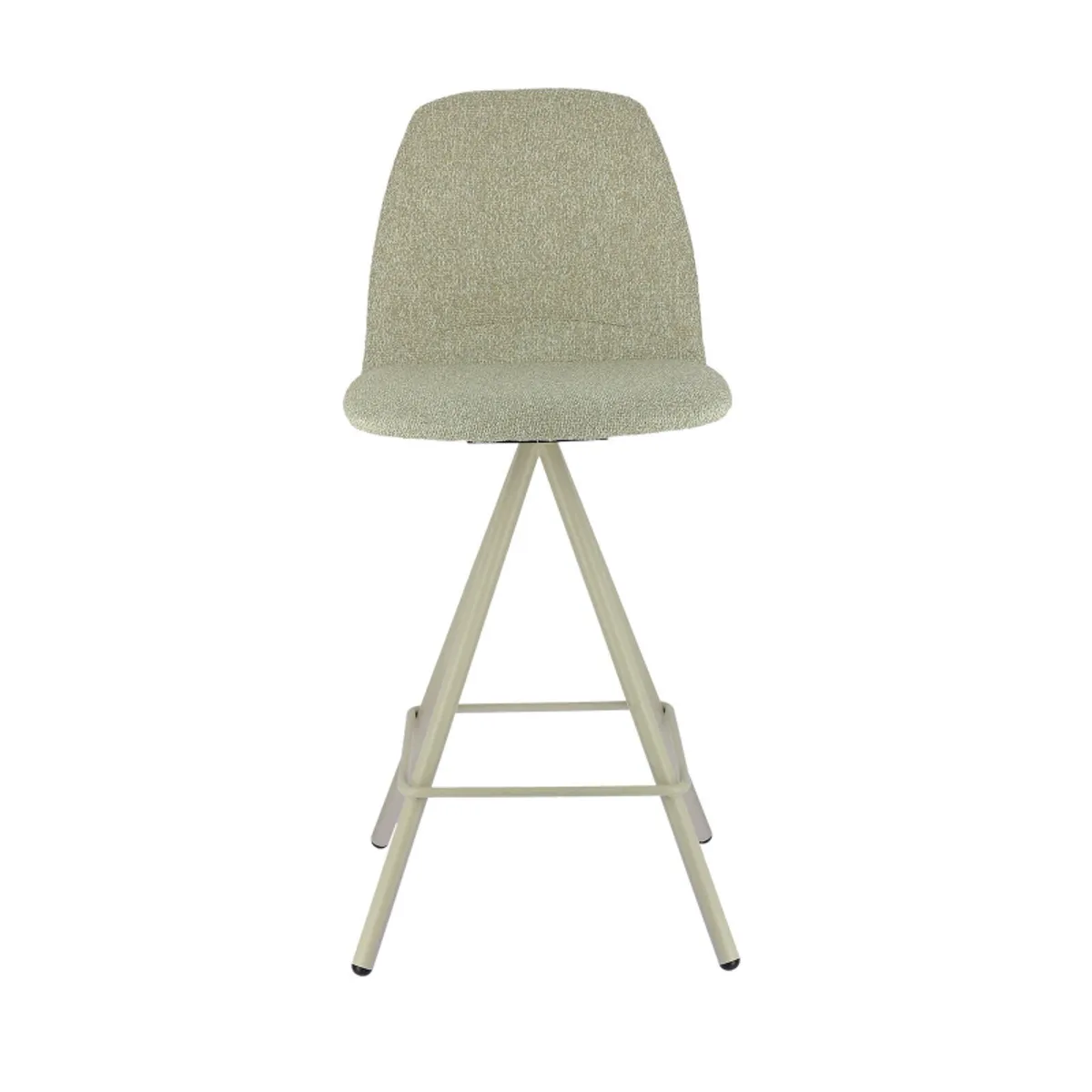 Osaka - Tabouret snack moderne en tissu et pieds métal — vue 3