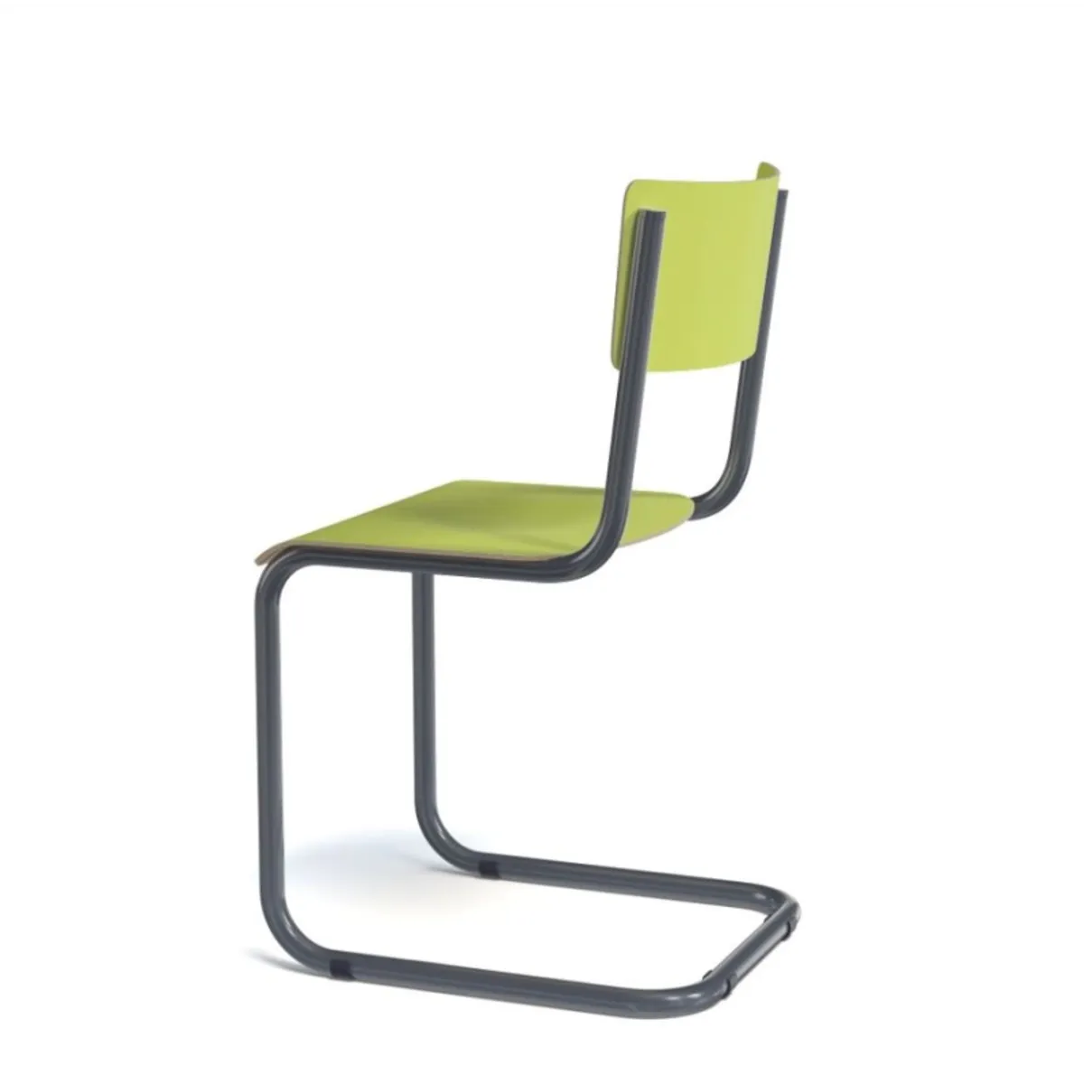Vintage - Chaise rétro style écolier avec pieds en luge — vue 5