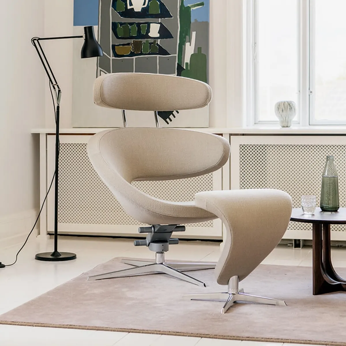 Peel Varier® - Fauteuil de relaxation design en tissu — vue 3