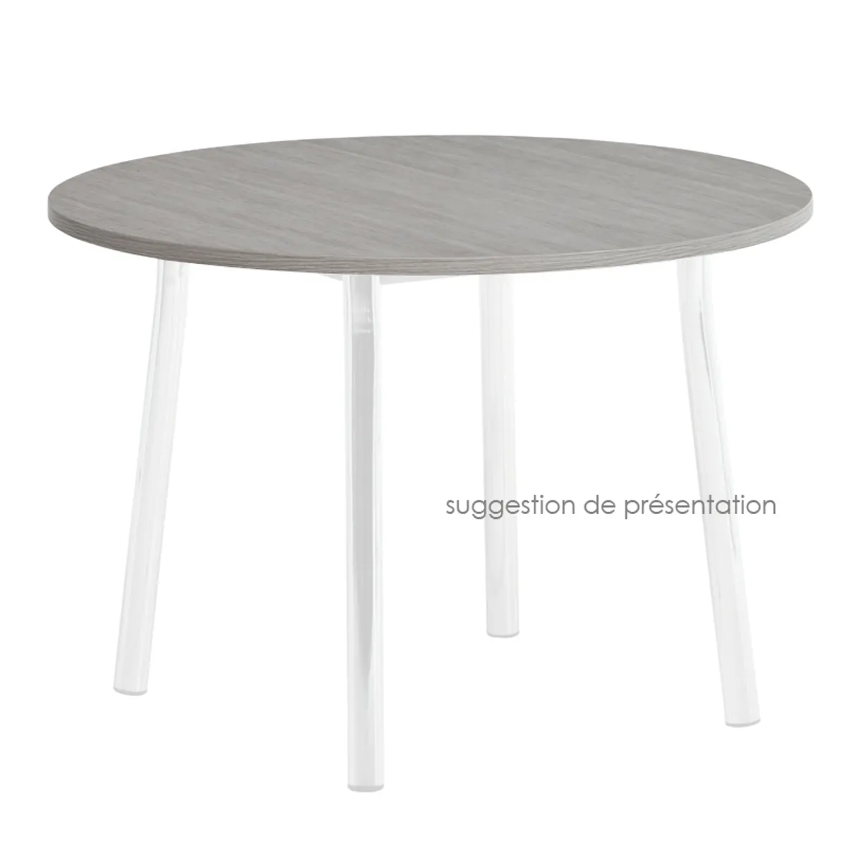 Plateau HPL 24/26 - Plateau de table rond en stratifié — vue 3