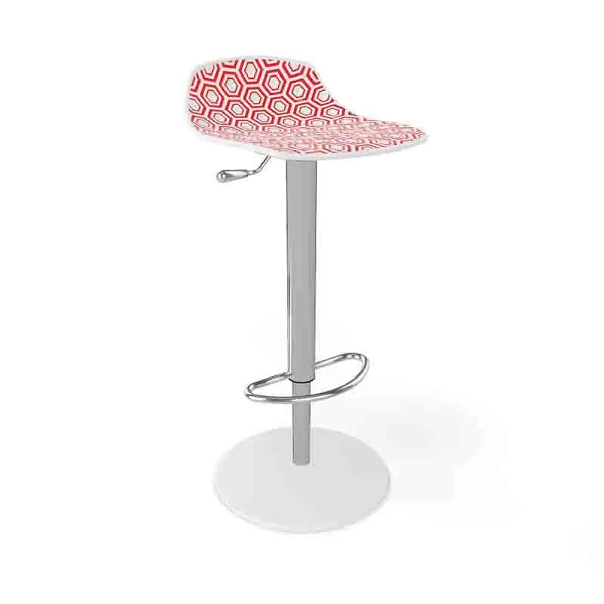 Alhambra 97A / 97AV - Tabouret italien sans dossier réglable en hauteur avec assise à motifs — vue 4