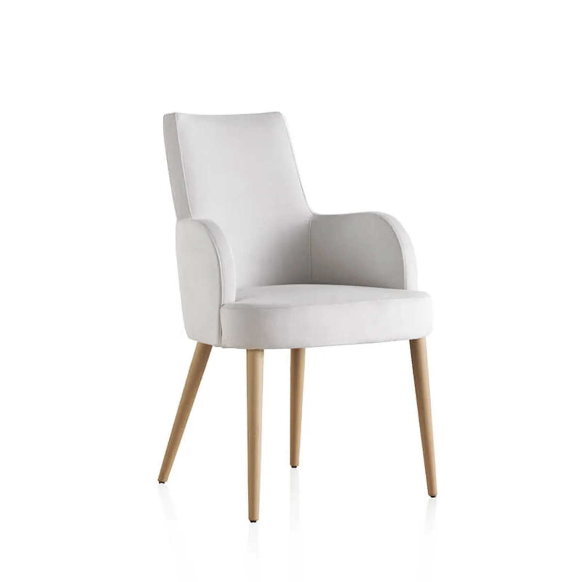 Brisa Bridge - Fauteuil confortable en tissu et pieds bois — vue 4