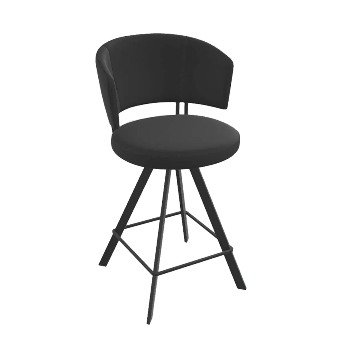 Tabouret haut design pivotant en simili – Allure — vue 5