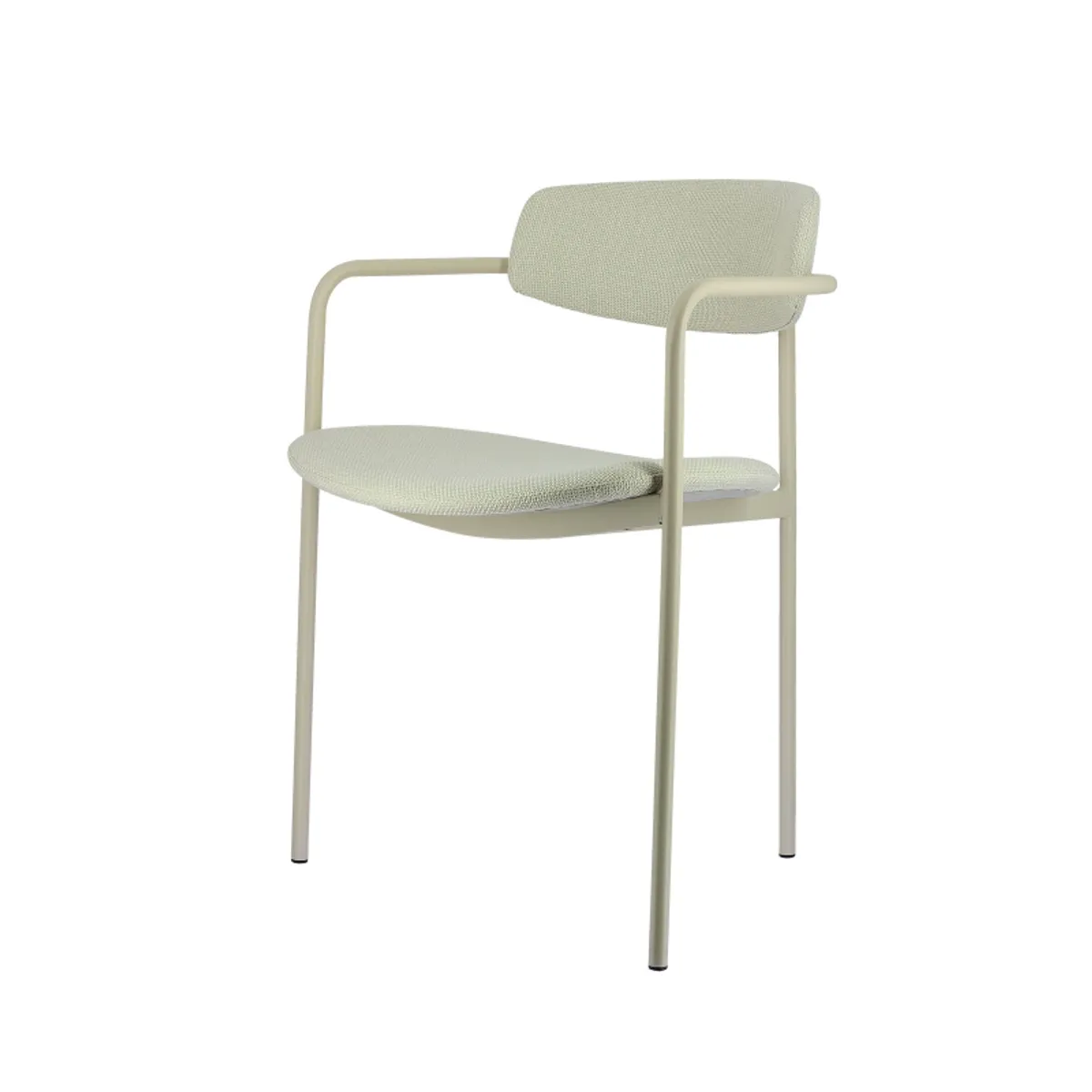 Mirror - Chaise moderne en tissu avec accoudoirs et pieds en métal — vue 5
