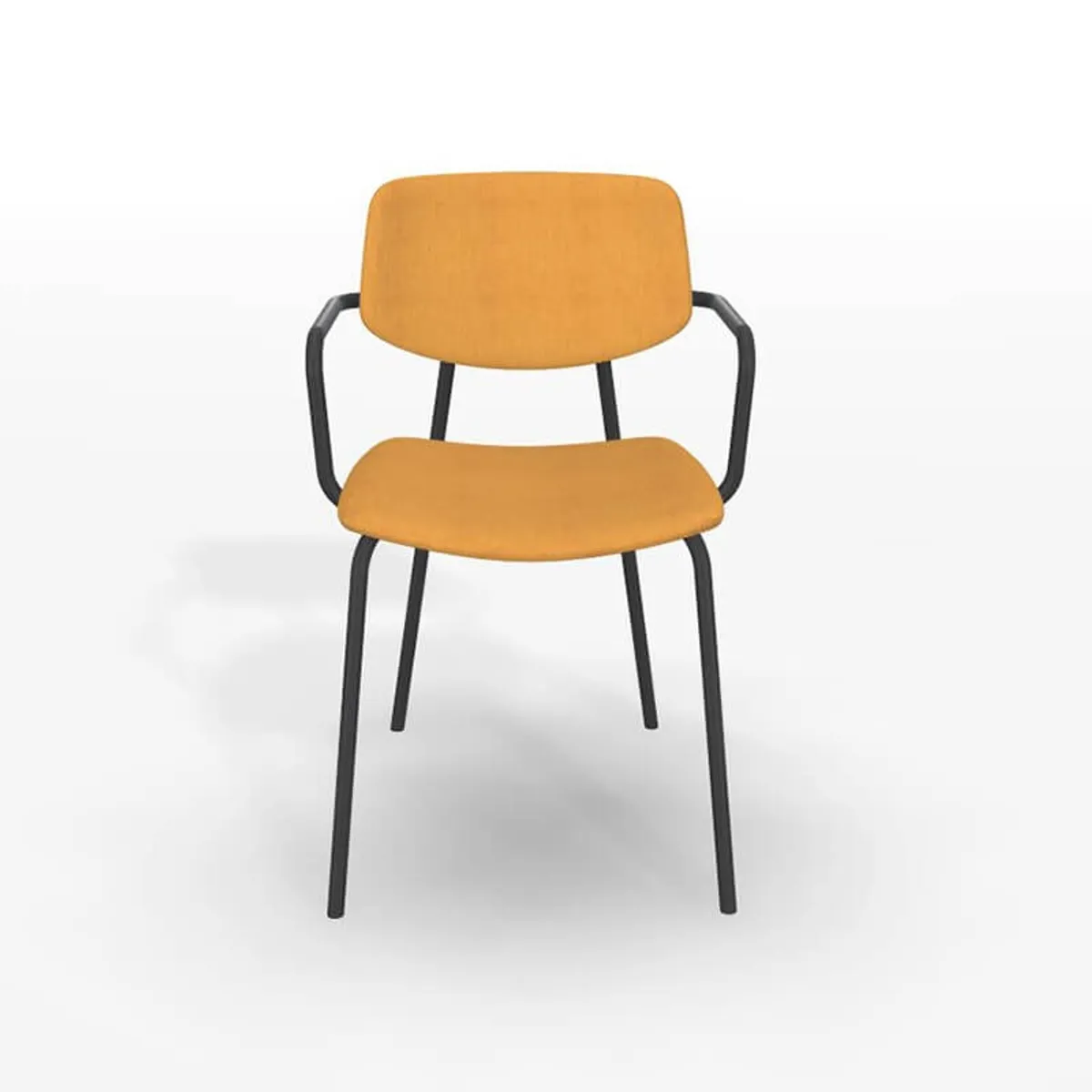 Lago - Chaise avec accoudoirs rétro et revêtement en tissu — vue 4