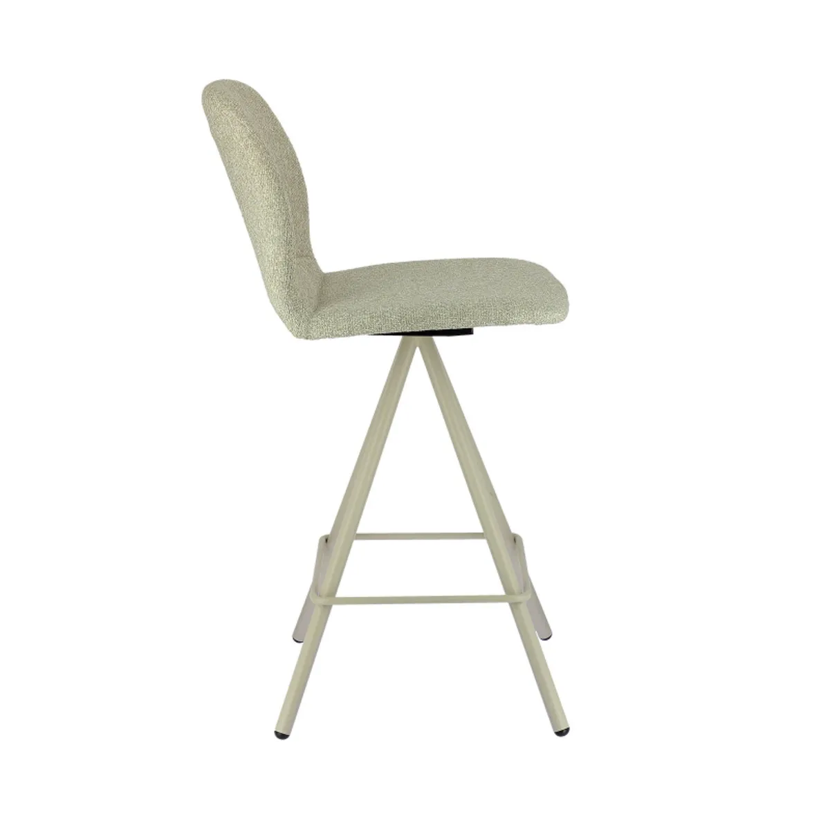 Osaka - Tabouret snack moderne en tissu et pieds métal — vue 5