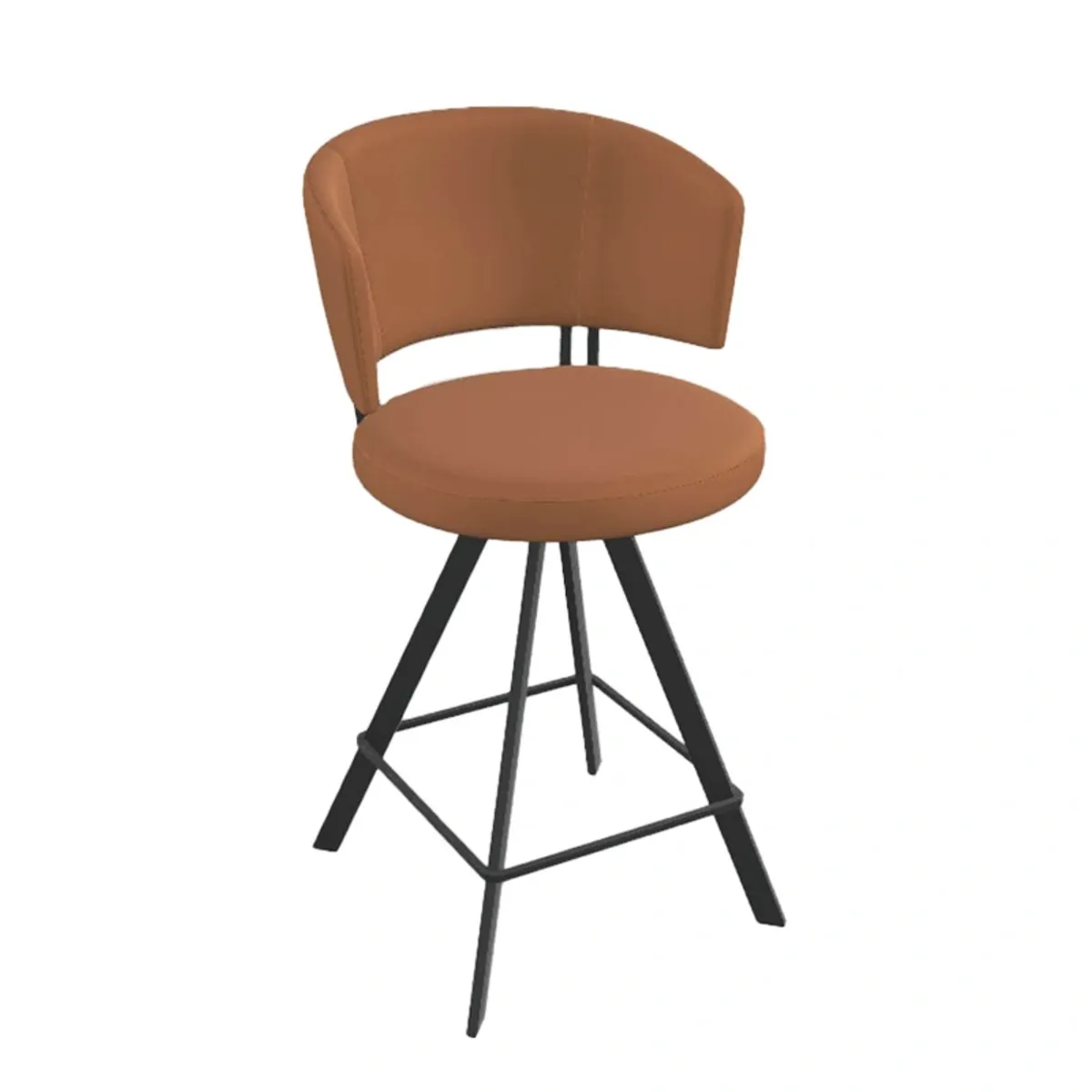 Tabouret haut design pivotant en simili – Allure