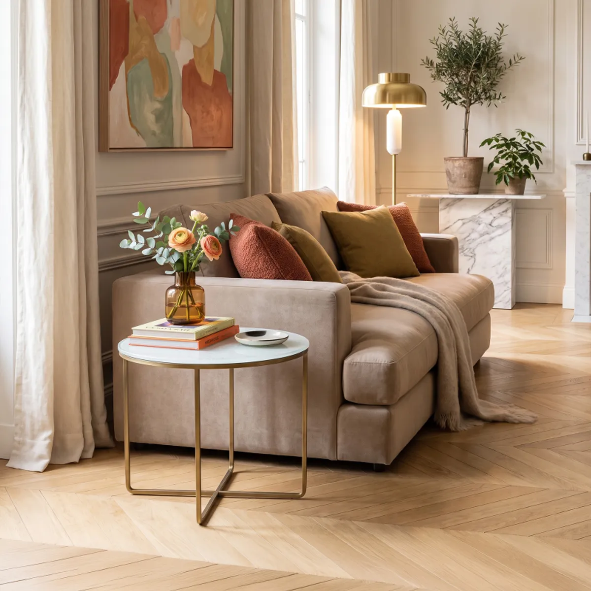 Piktor Sovet® - Table basse ronde en verre — vue 4