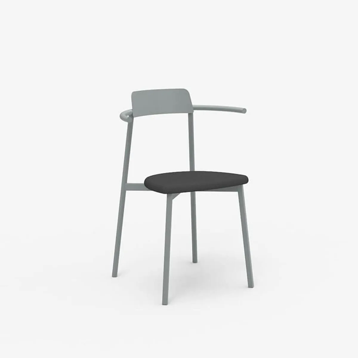 Alice Carrier® - Chaise design en acier fabriquée en France — vue 4