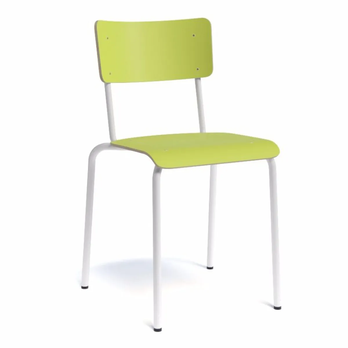 Collège - Chaise d'écolier vintage en métal et bois — vue 4