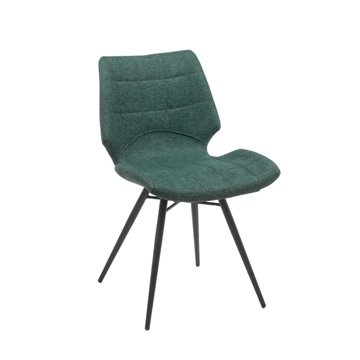 Ibéris - Chaise design vintage rembourrée en tissu — vue 3