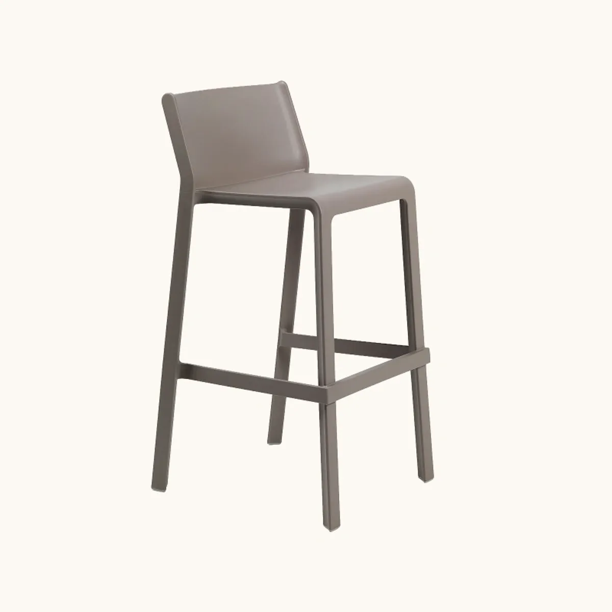 Trill stool - Tabouret de bar de jardin empilable en polypropylène