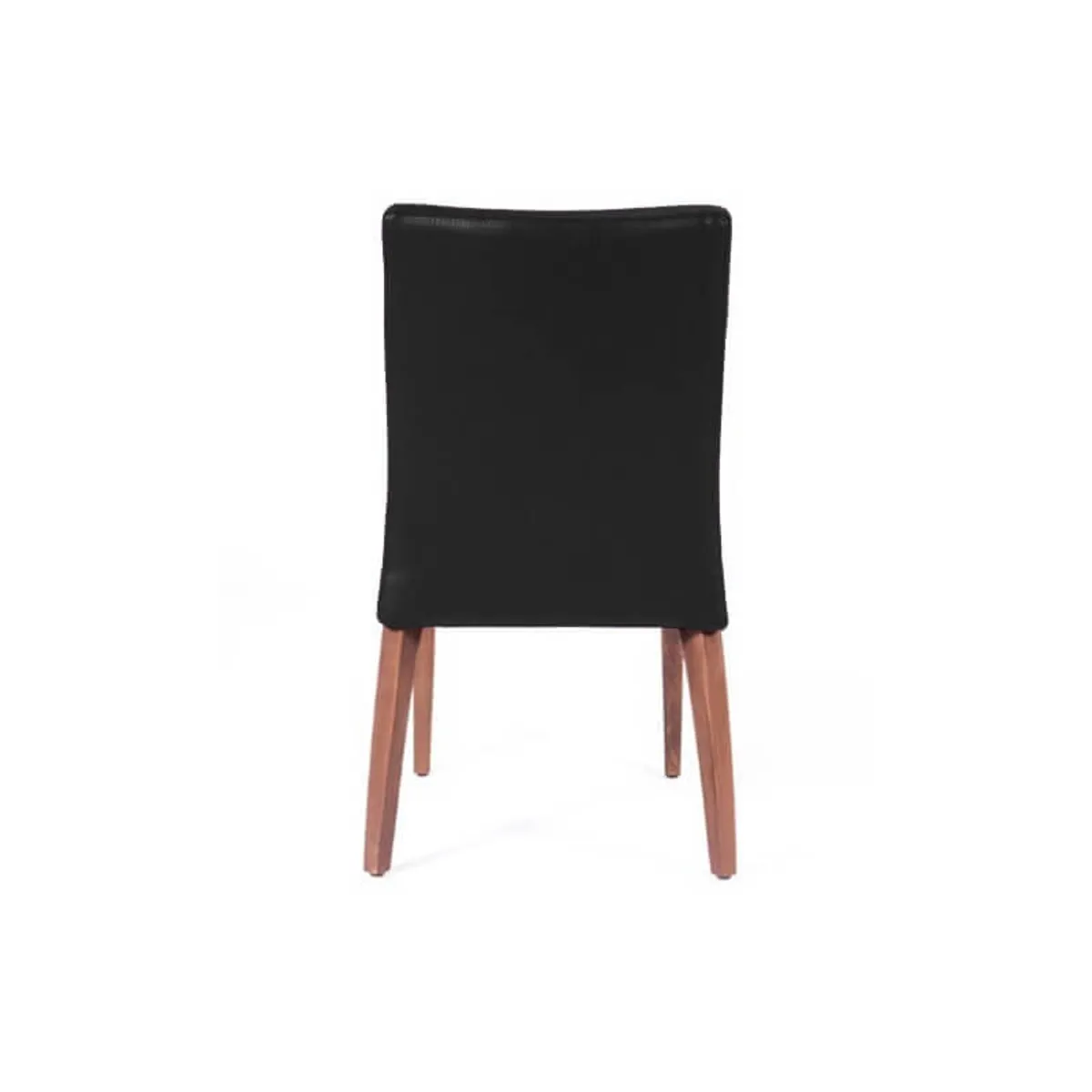Matias stack - Chaise confortable empilable en simili avec pieds en bois — vue 4
