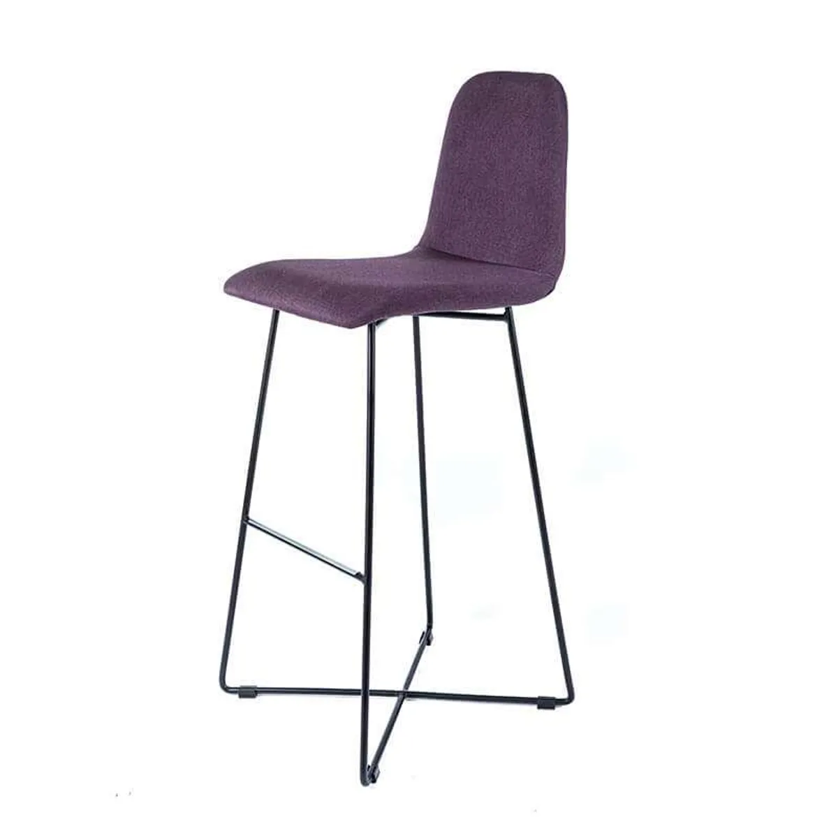 BarPandora - Tabouret de bar design en tissu avec pieds filaires en métal — vue 3