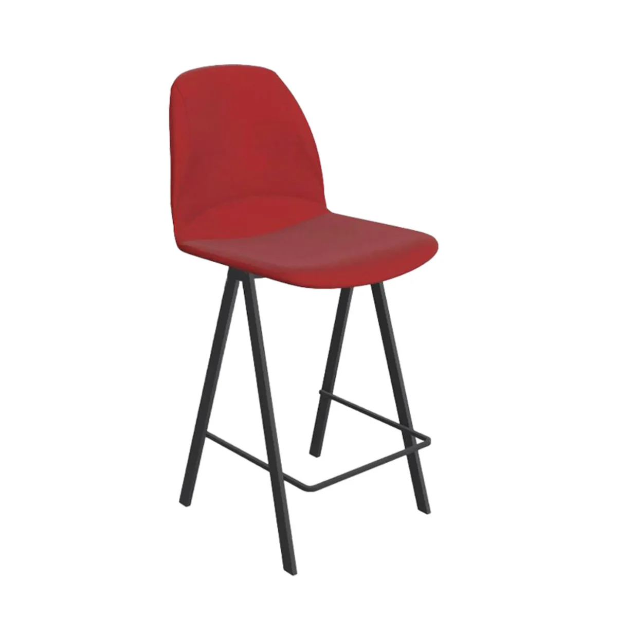 Ona - Tabouret snack en tissu style moderne