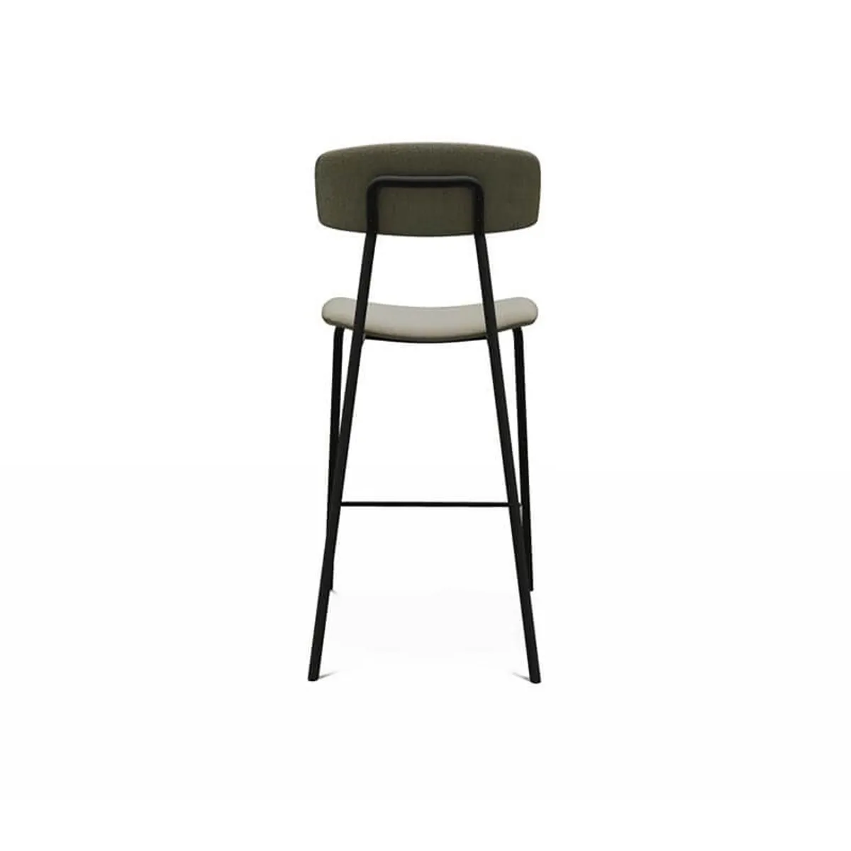Lazio - Tabouret snack de style vintage en tissu fabriqué en Belgique — vue 5