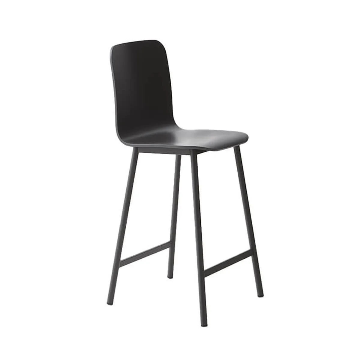 Pepper Mobliberica® - Tabouret snack minimaliste en bois et pieds en métal — vue 3