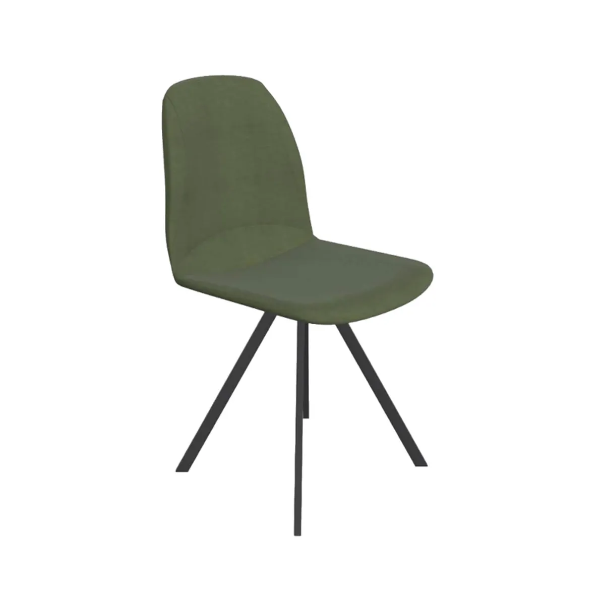 Girona - Chaise pivotante en tissu — vue 3